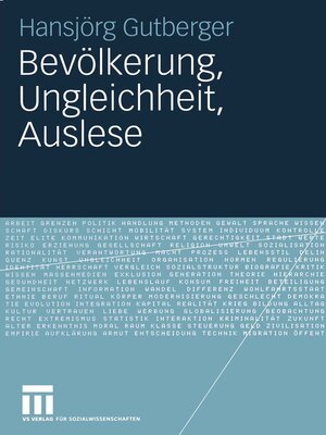 cover image of Bevölkerung, Ungleichheit, Auslese
